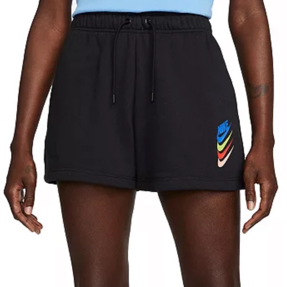Nike Fleece PE Shorts with Rainbow Swoosh Women’s Plus 3X